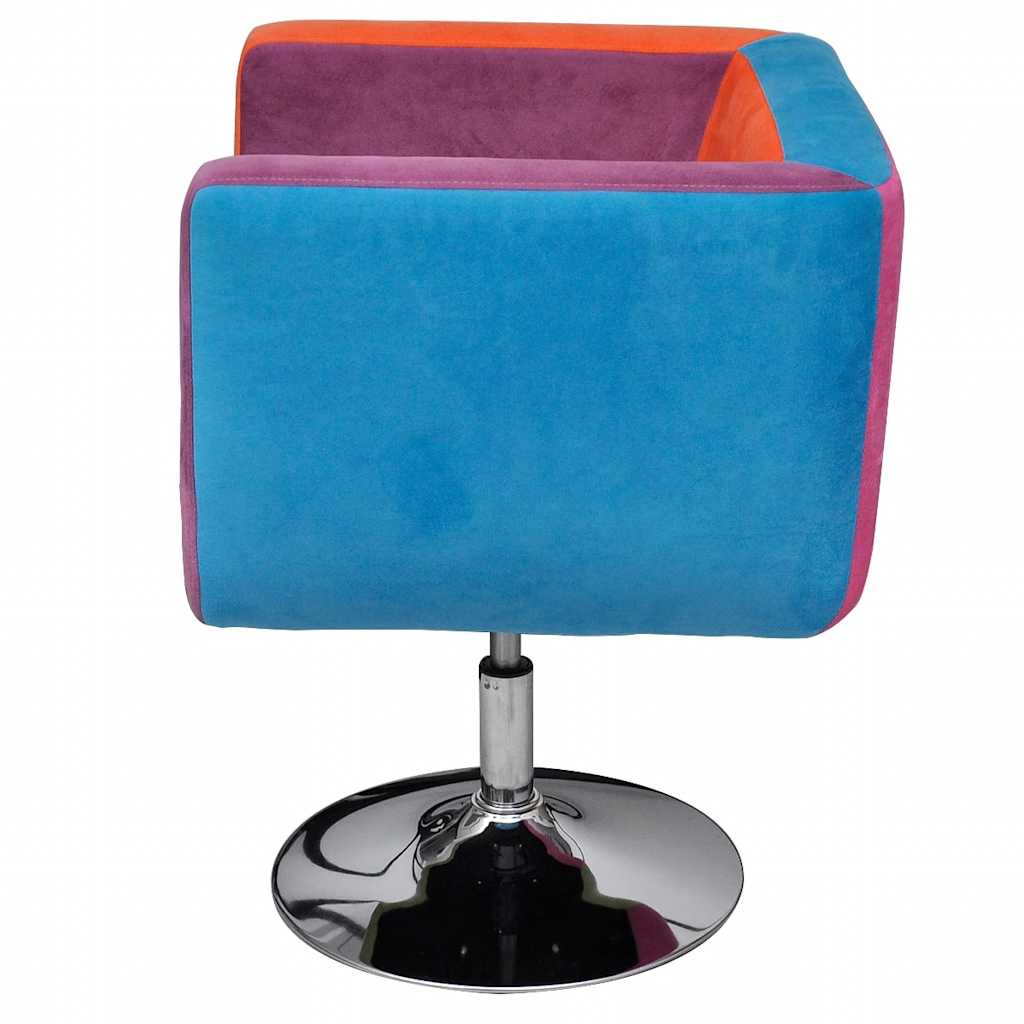 Fauteuil avec design de patchwork Cube Tissu - XIOS