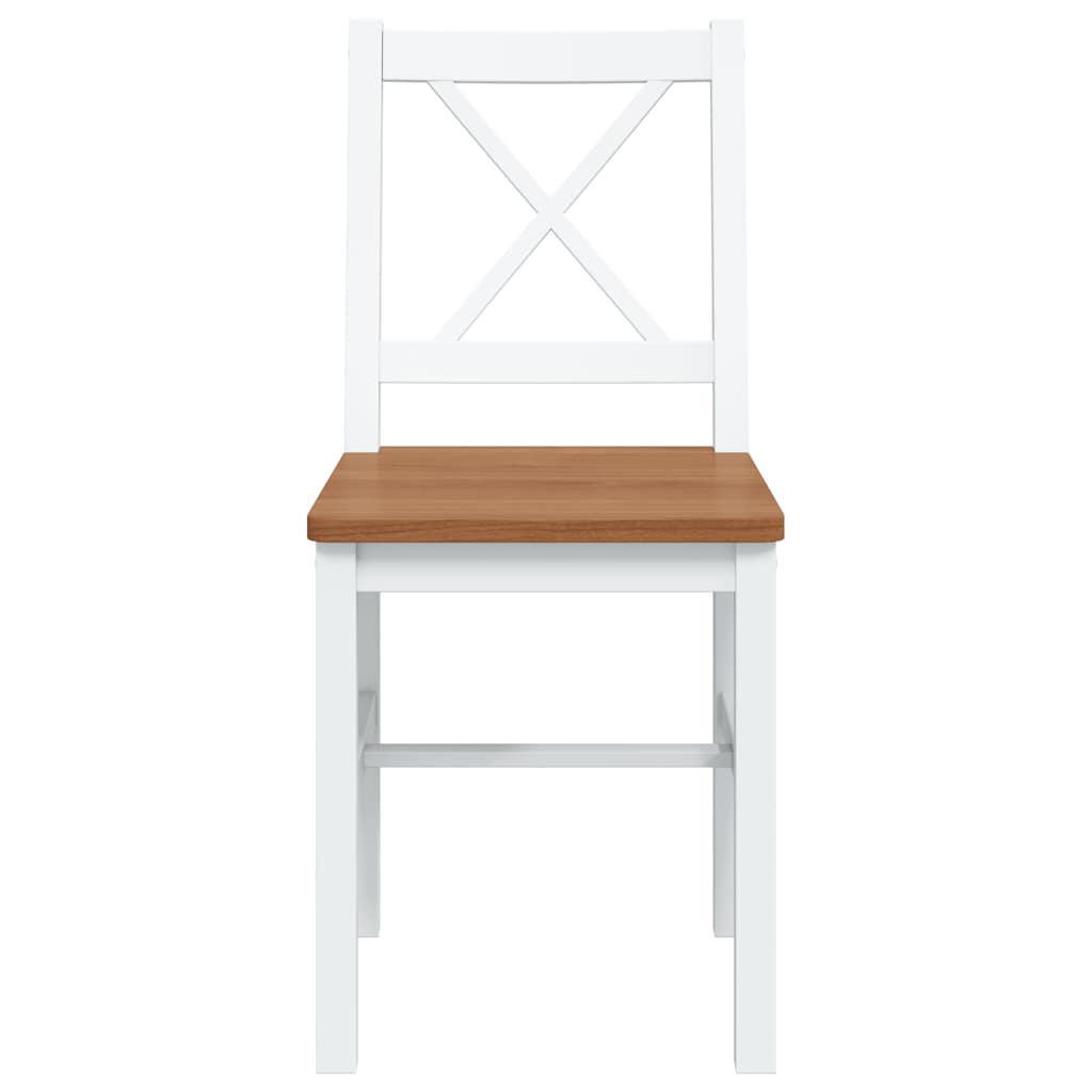 Ensemble de salle à manger 5 pcs Marron et blanc - XIOS