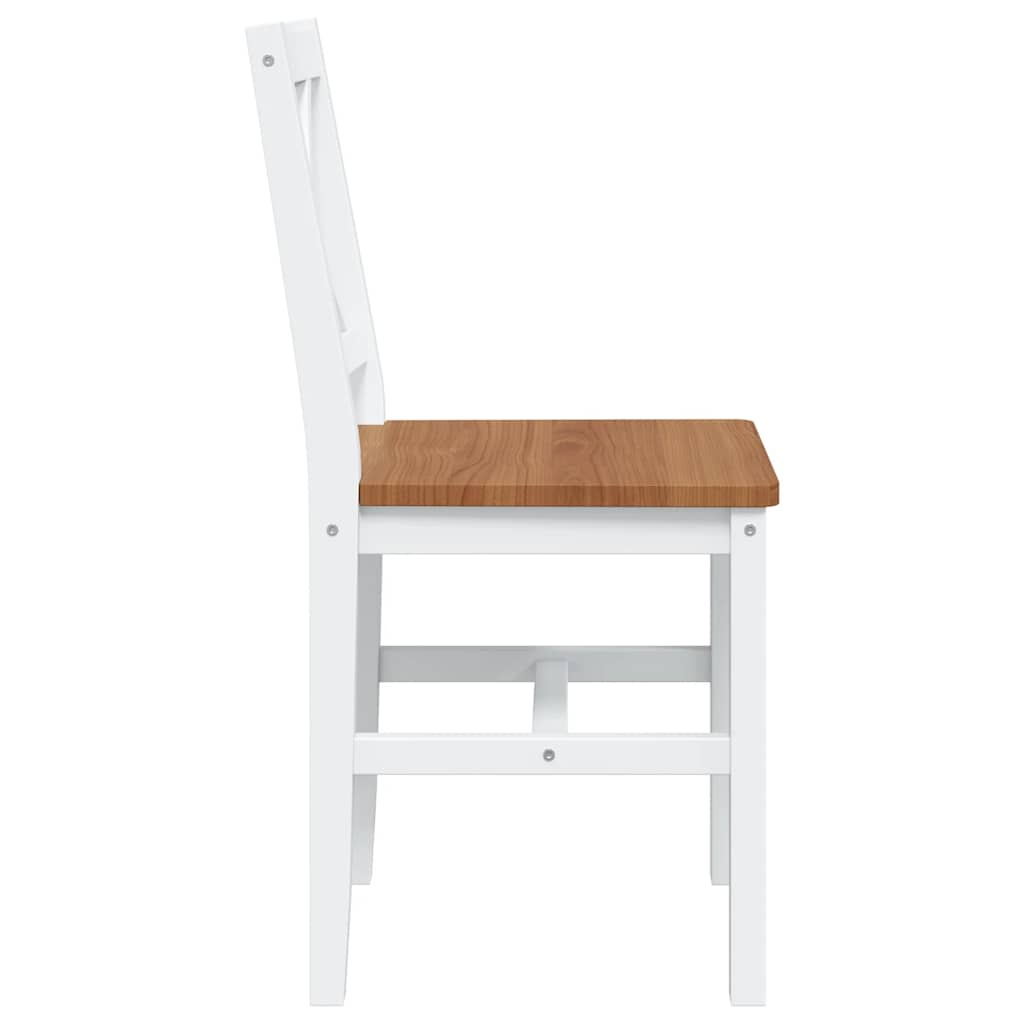 Ensemble de salle à manger 5 pcs Marron et blanc - XIOS