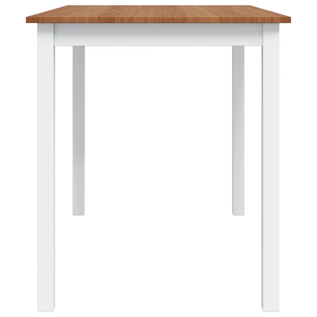 Ensemble de salle à manger 5 pcs Marron et blanc - XIOS