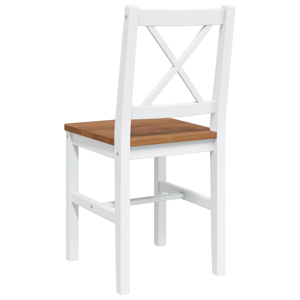 Ensemble de salle à manger 5 pcs Marron et blanc - XIOS