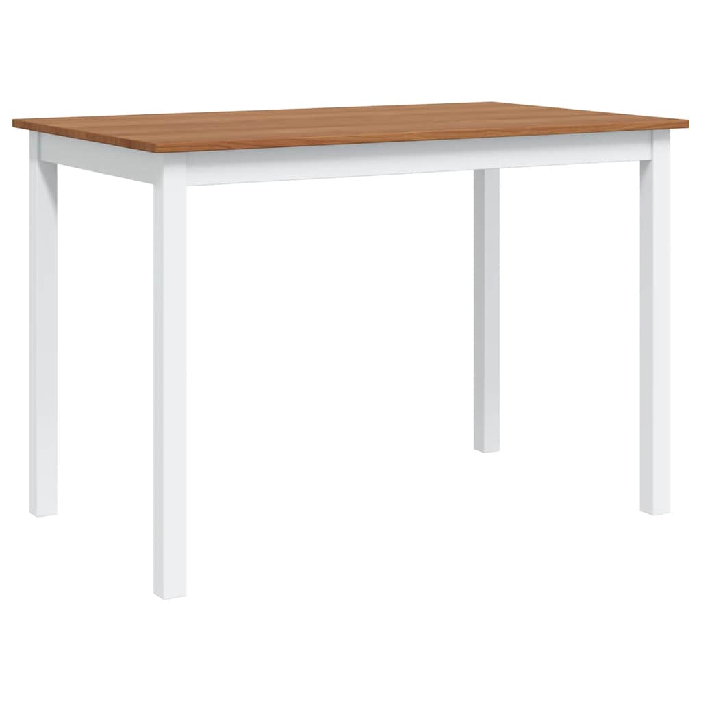 Ensemble de salle à manger 5 pcs Marron et blanc - XIOS