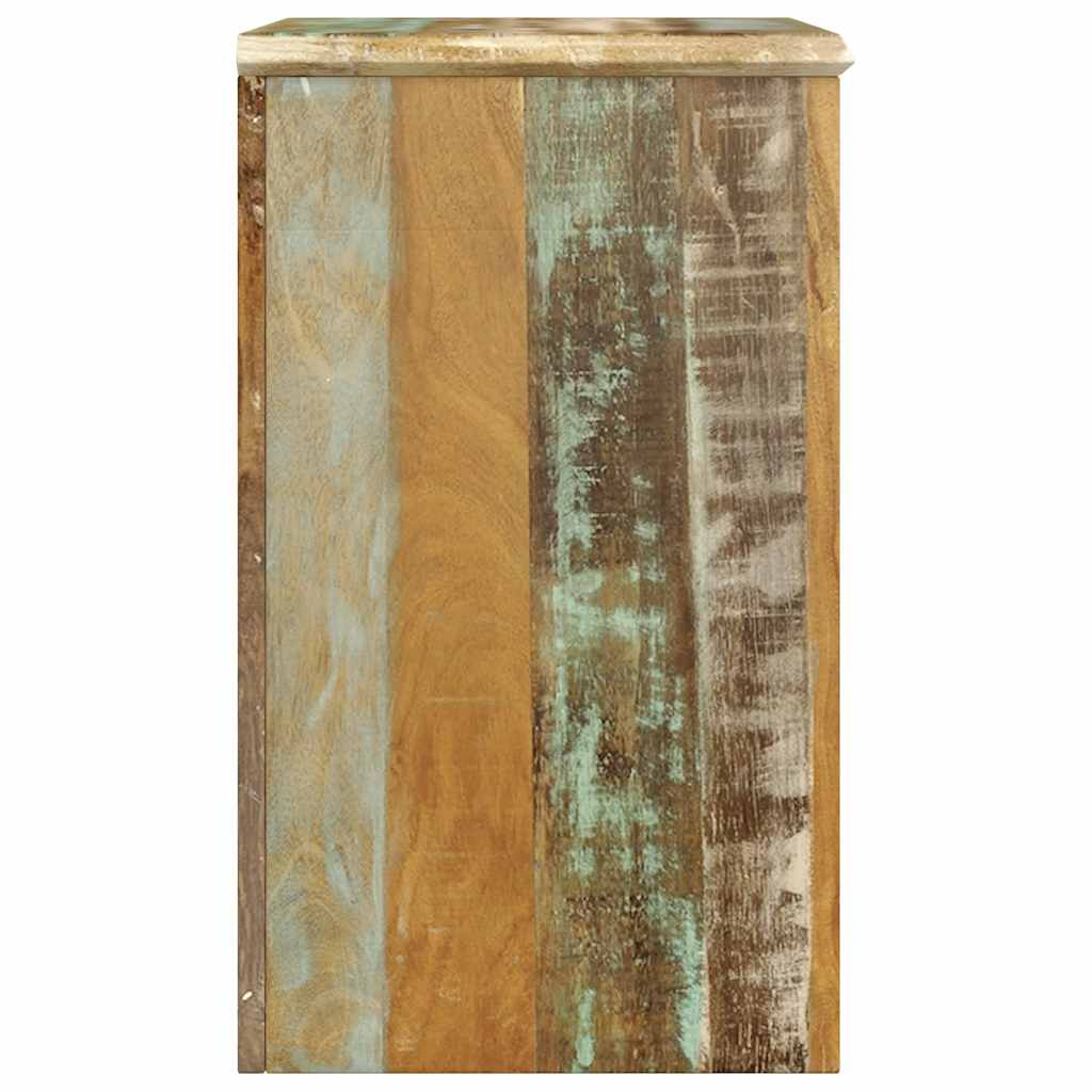 Table de coin avec 1 tiroir et 1 porte Bois de récupération - XIOS