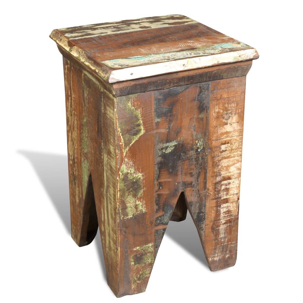 Tabouret Bois de récupération massif