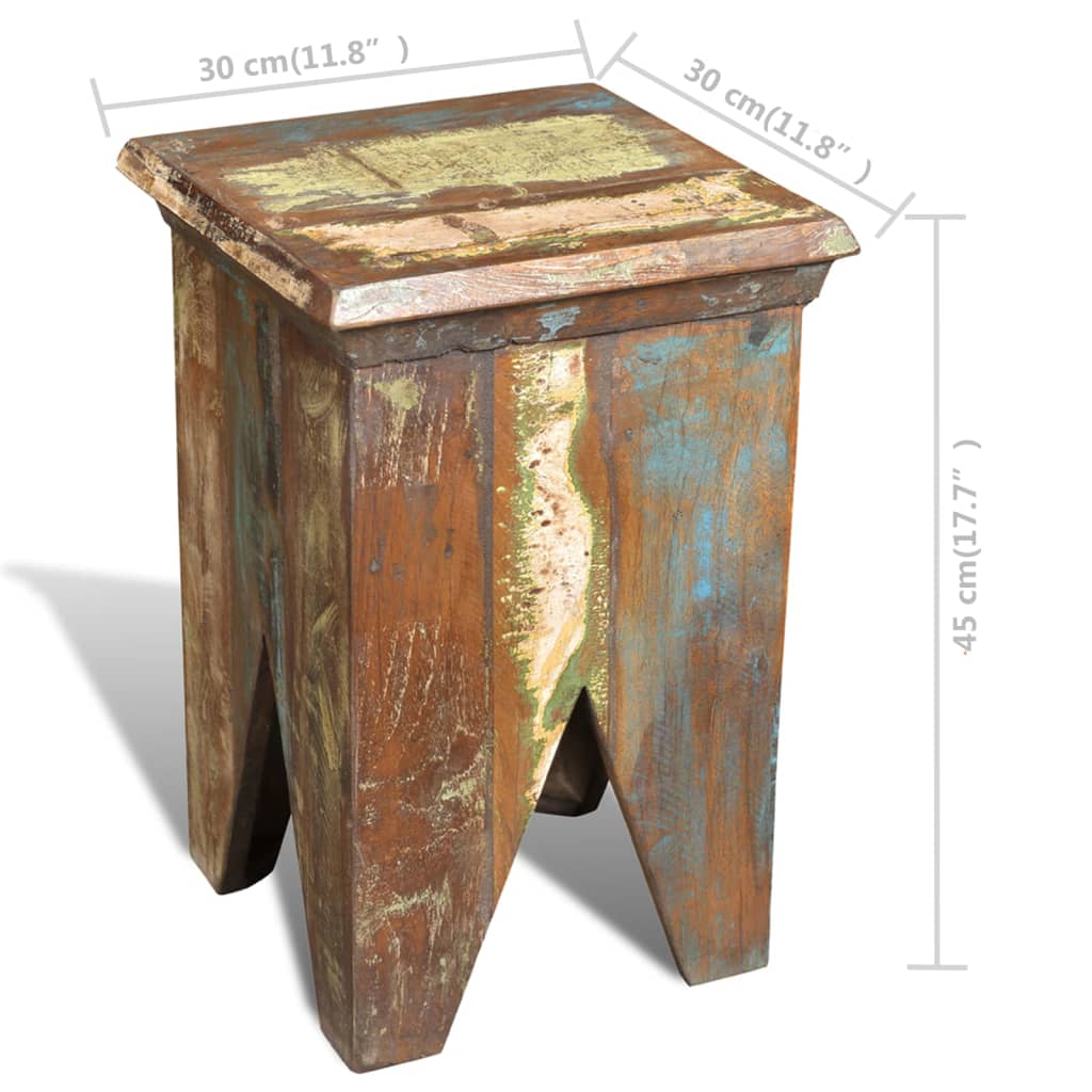 Tabouret Bois de récupération massif - XIOS