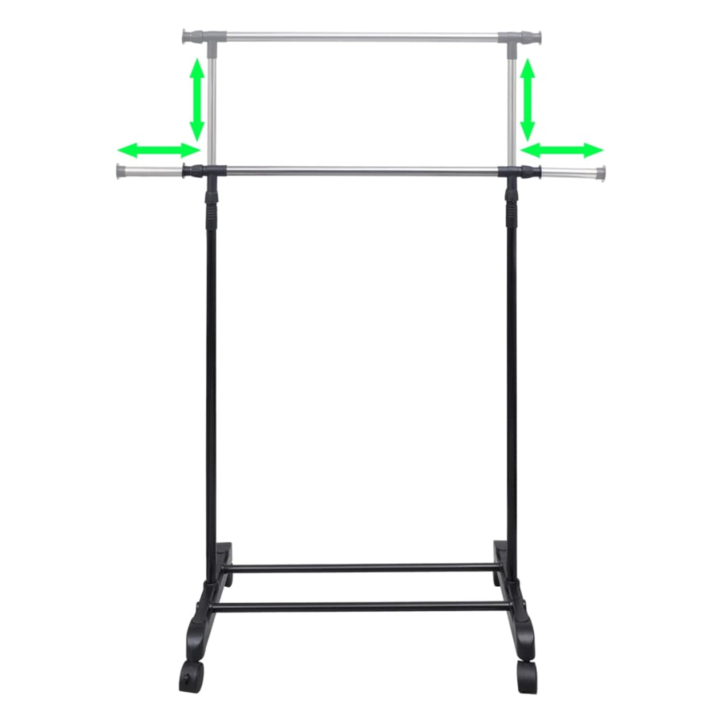 Port-manteau réglable 4 roulettes 1 rail d'accrochage - XIOS