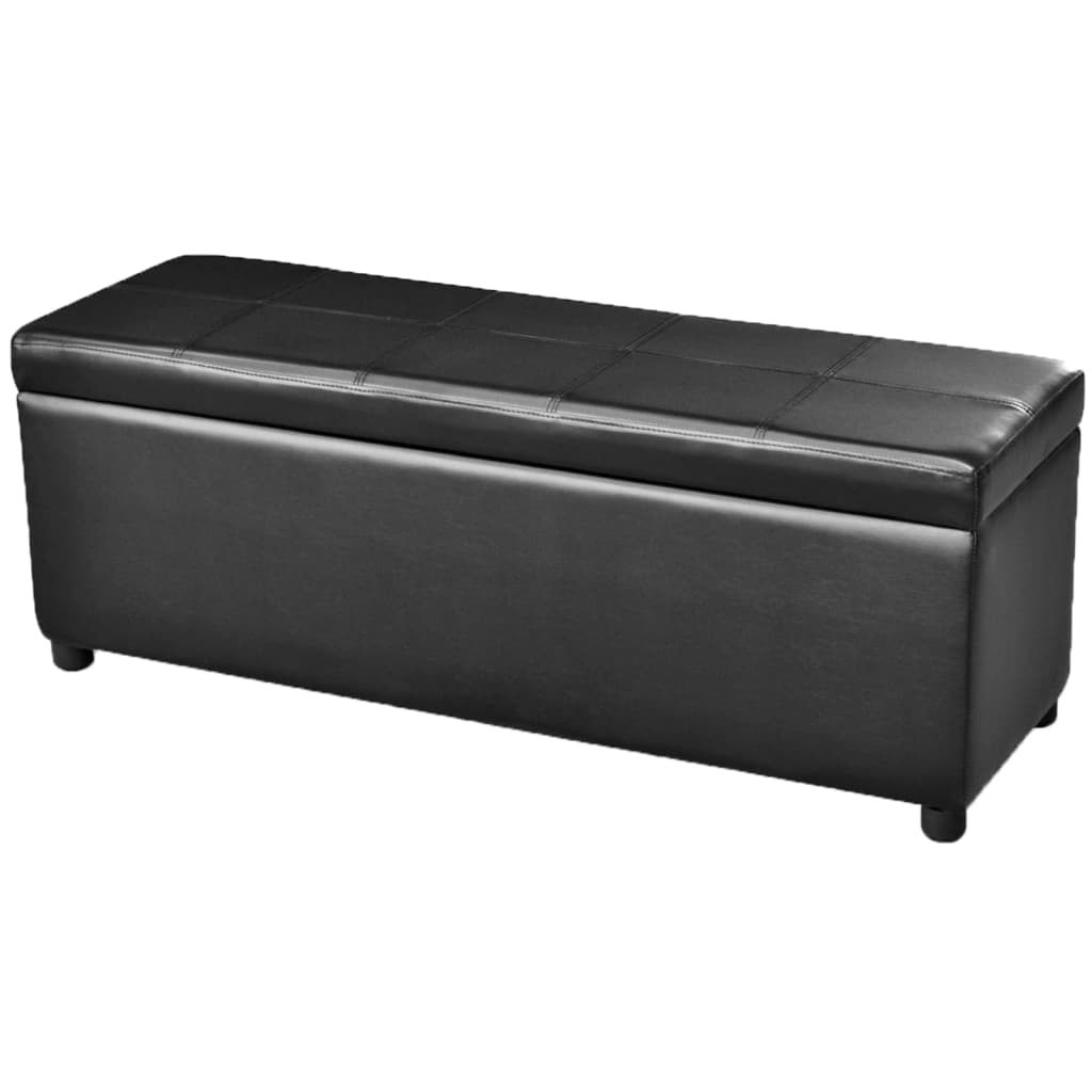 Banc long de rangement Bois Noir - XIOS