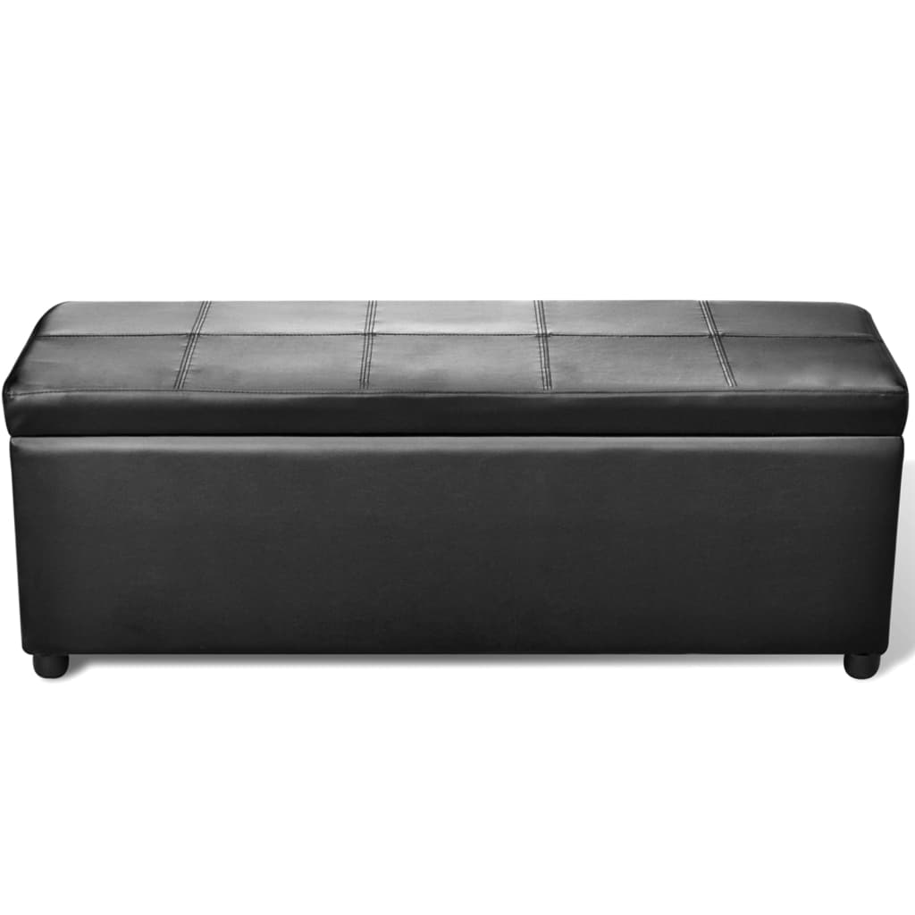 Banc long de rangement Bois Noir - XIOS