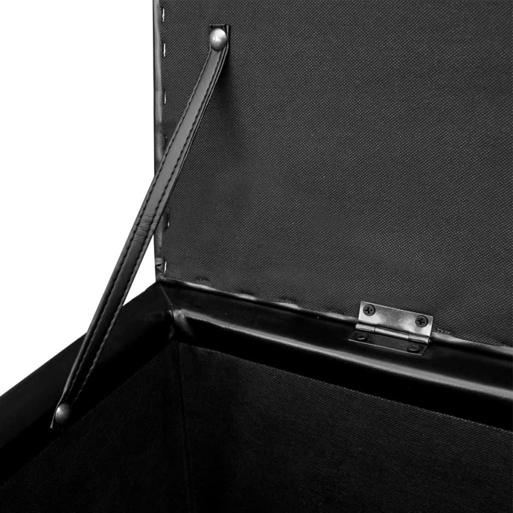 Banc long de rangement Bois Noir - XIOS