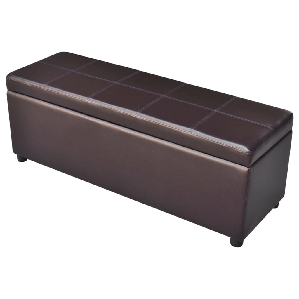 Banc long de rangement bois marron - XIOS