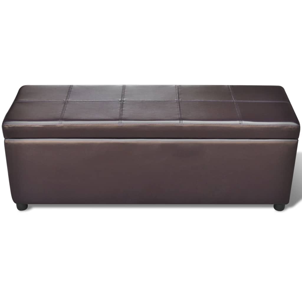 Banc long de rangement bois marron - XIOS