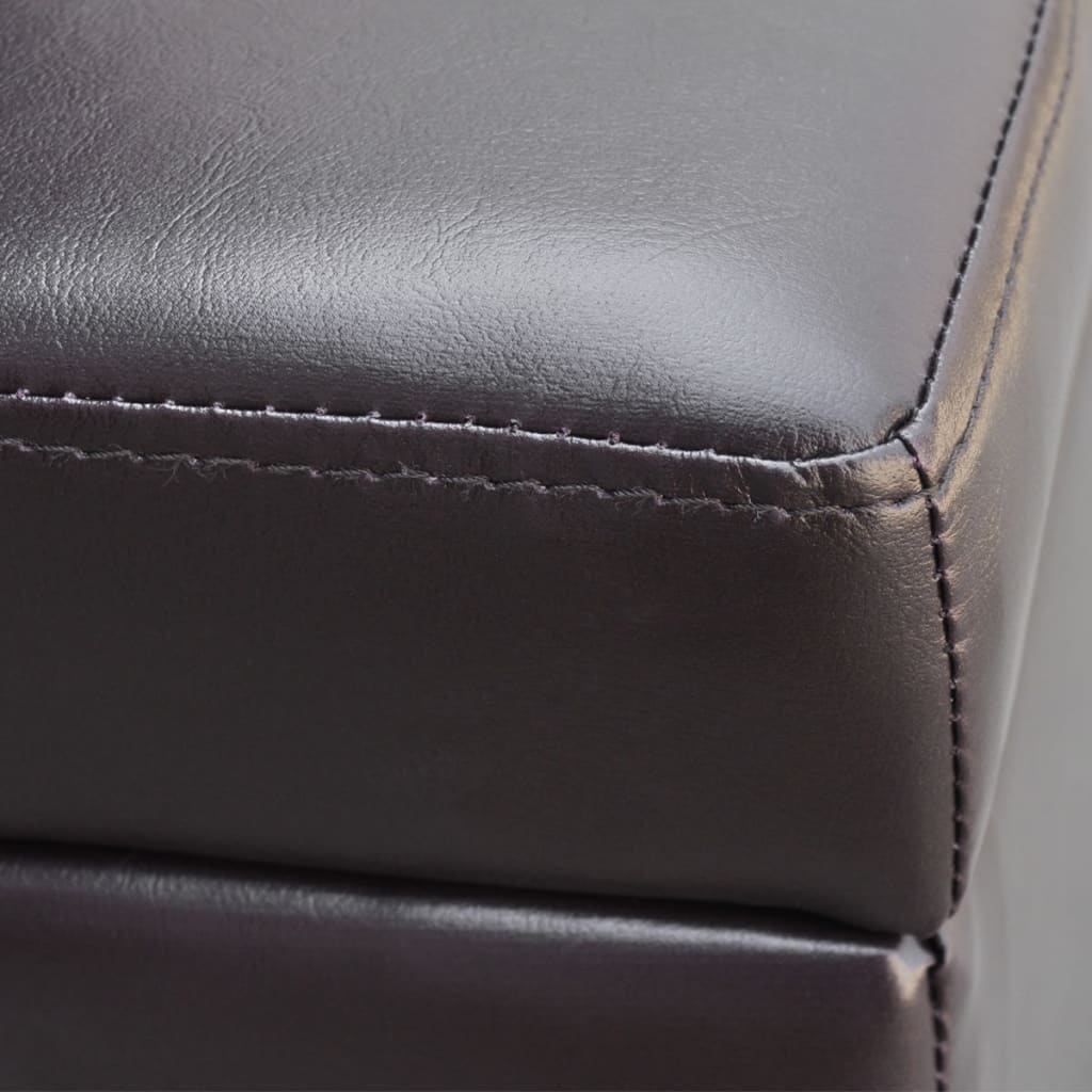 Banc long de rangement bois marron - XIOS