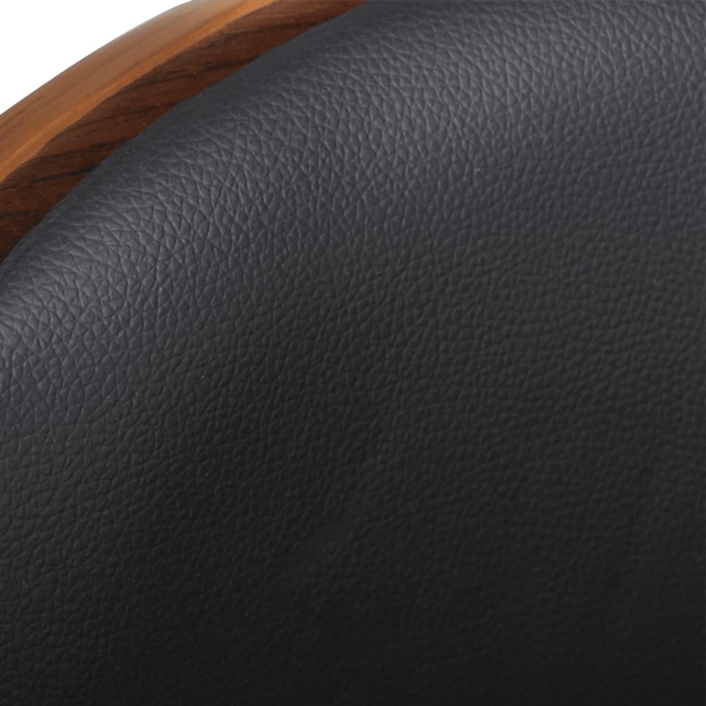 Tabouret de bar bois courbé et similicuir - XIOS