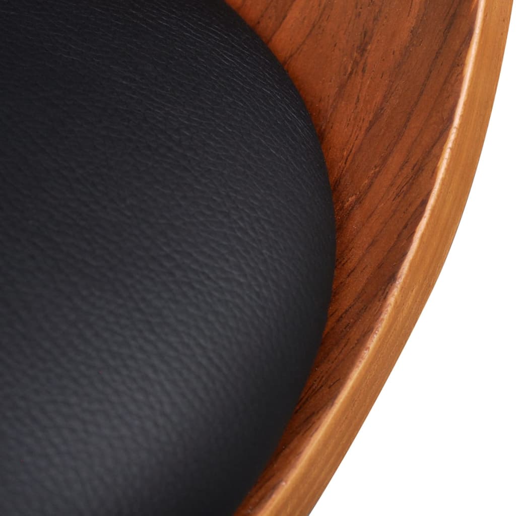 Chaise à manger bois courbé et similicuir - XIOS