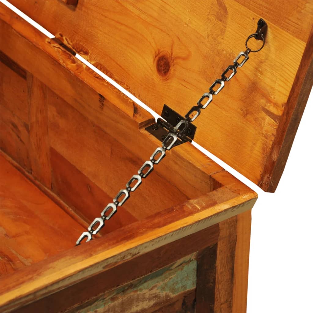 Table basse avec espace de rangement vintage Bois recyclé - XIOS