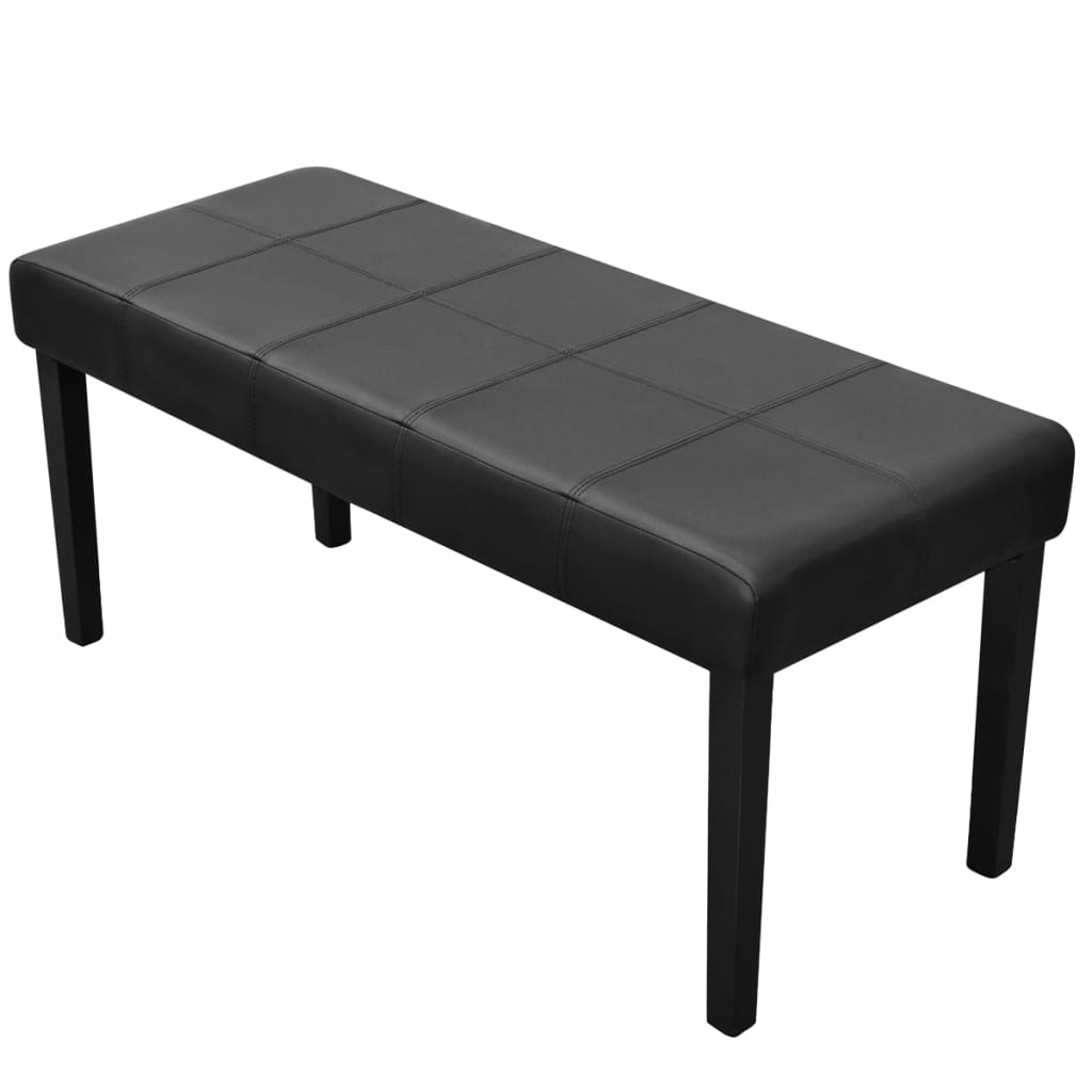 Banc en cuir synthétique de haute qualité Noir - XIOS