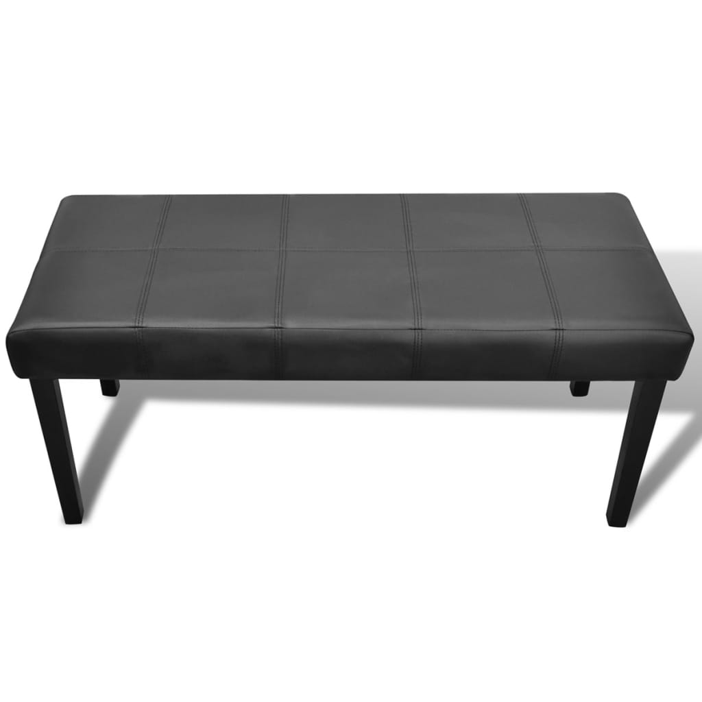 Banc en cuir synthétique de haute qualité Noir - XIOS