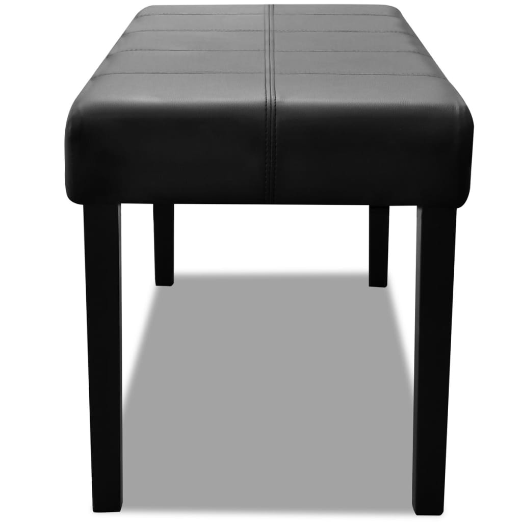 Banc en cuir synthétique de haute qualité Noir - XIOS