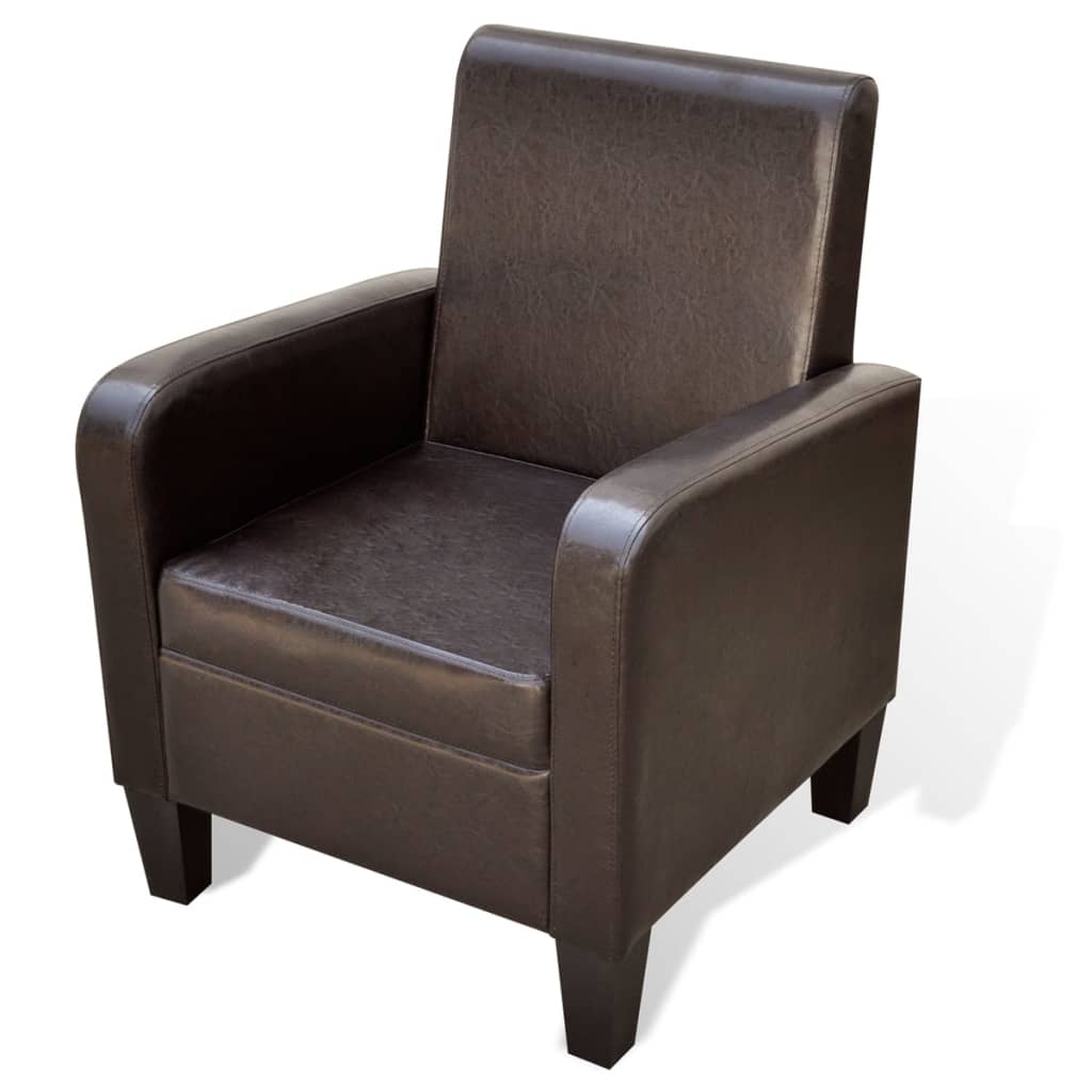 Fauteuil Marron Similicuir - XIOS