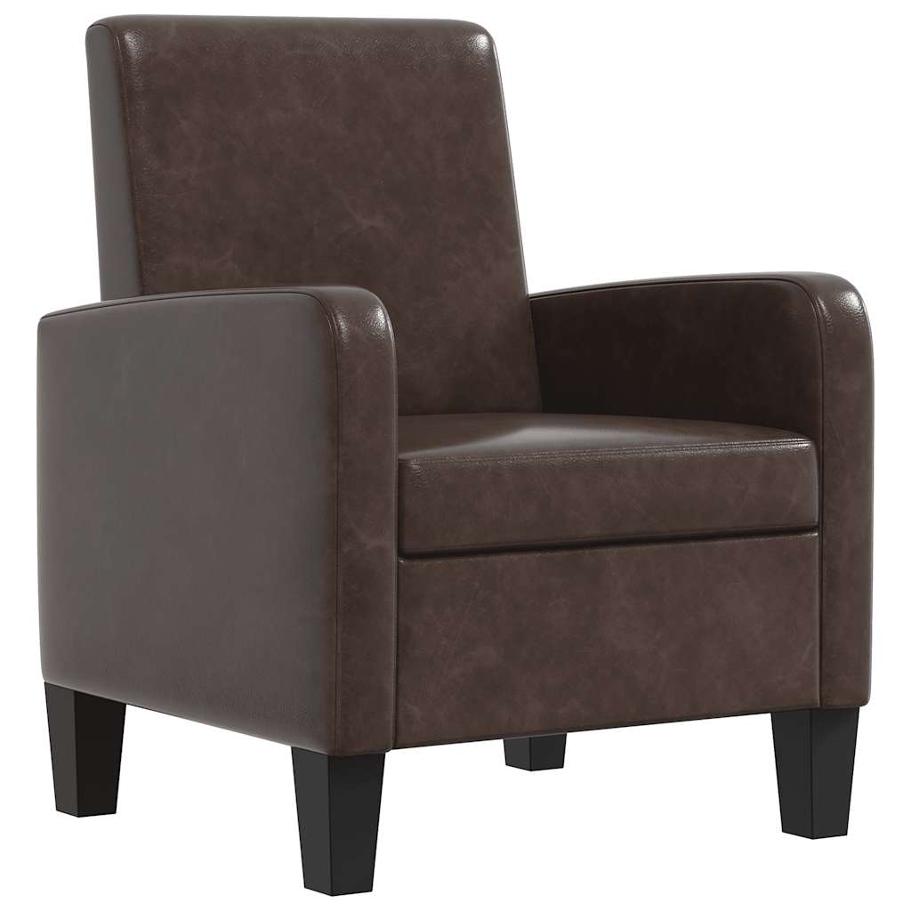 Fauteuil Marron Similicuir - XIOS