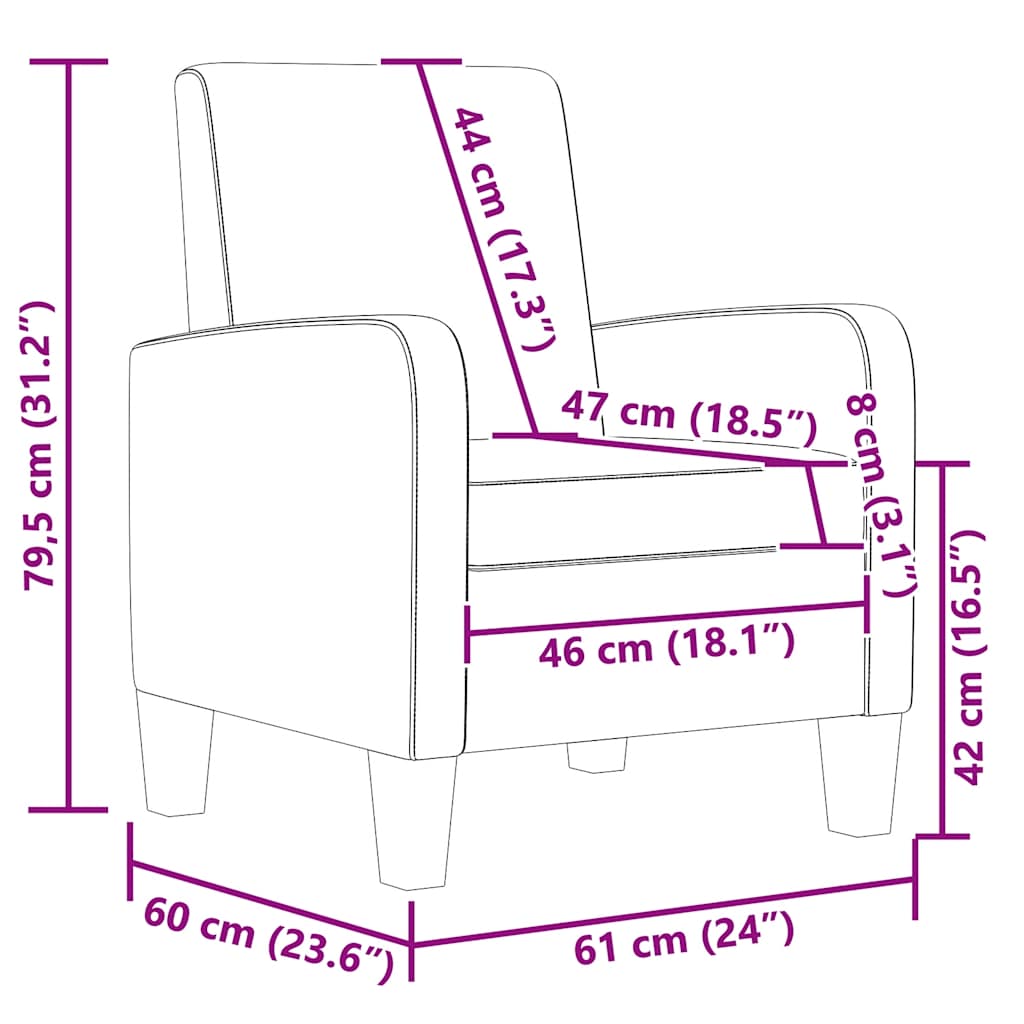 Fauteuil Marron Similicuir - XIOS