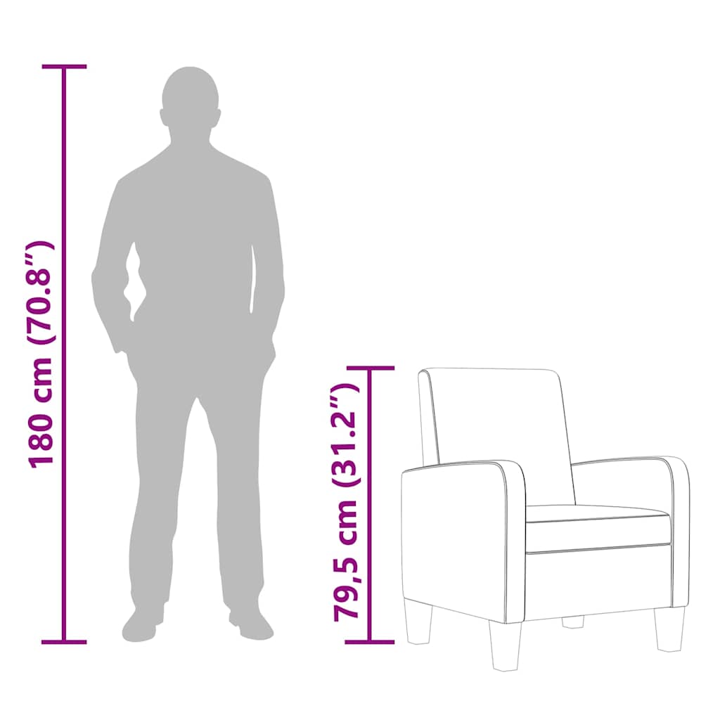 Fauteuil Marron Similicuir - XIOS