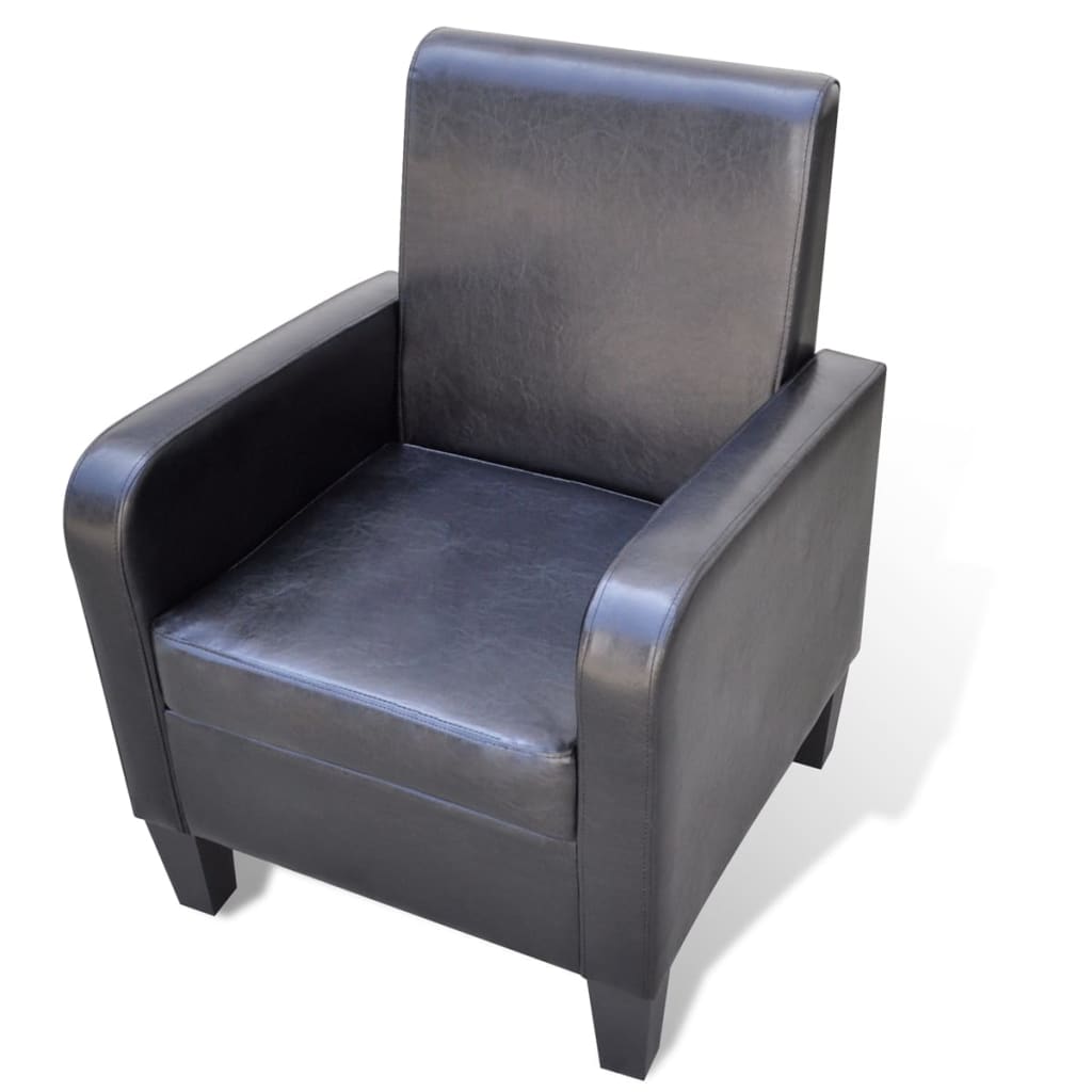 Fauteuil Noir Similicuir - XIOS