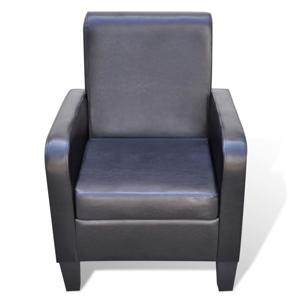 Fauteuil Noir Similicuir - XIOS
