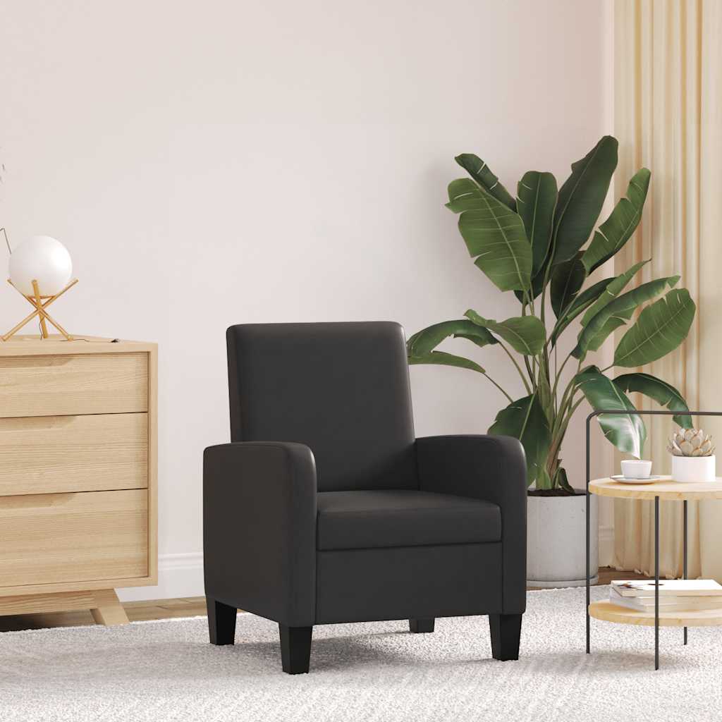 Fauteuil Noir Similicuir - XIOS