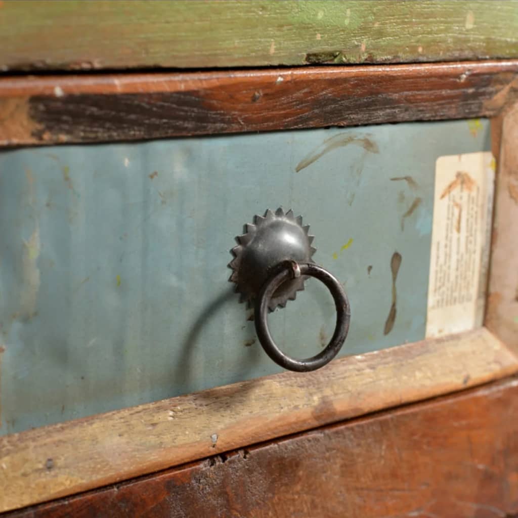 Armoire avec 4 tiroirs Bois massif de récupération - XIOS