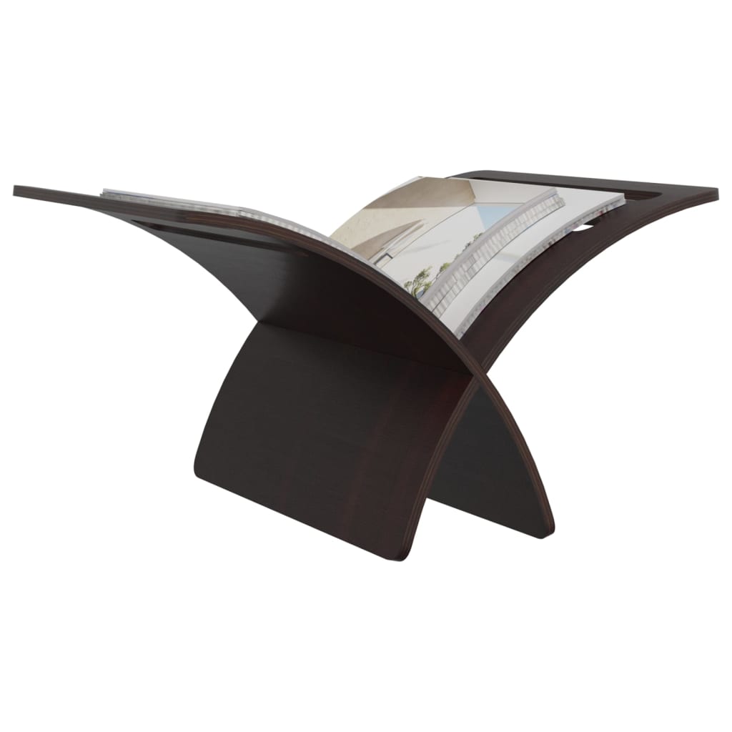 Porte-revue en bois sur pied marron - XIOS