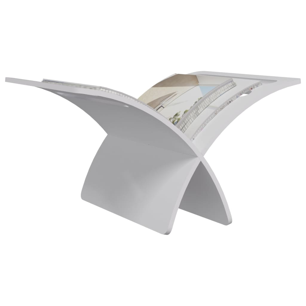 Porte-revue en bois sur pied Blanc - XIOS