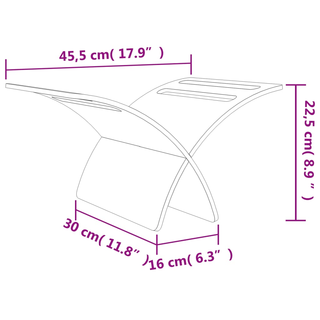 Porte-revue en bois sur pied Blanc - XIOS