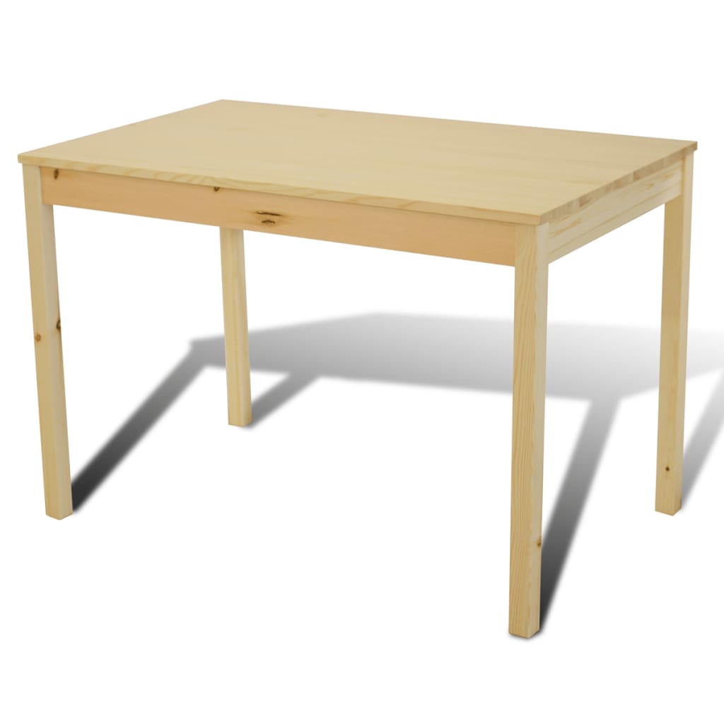 Table de salle à manger en bois avec 4 chaises Naturel - XIOS