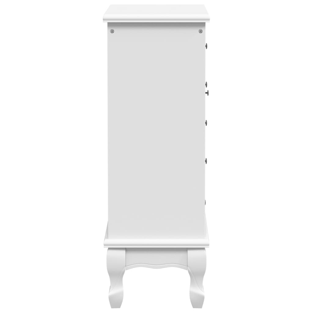 Armoire avec 5 tiroirs et 2 étagères Blanc - XIOS