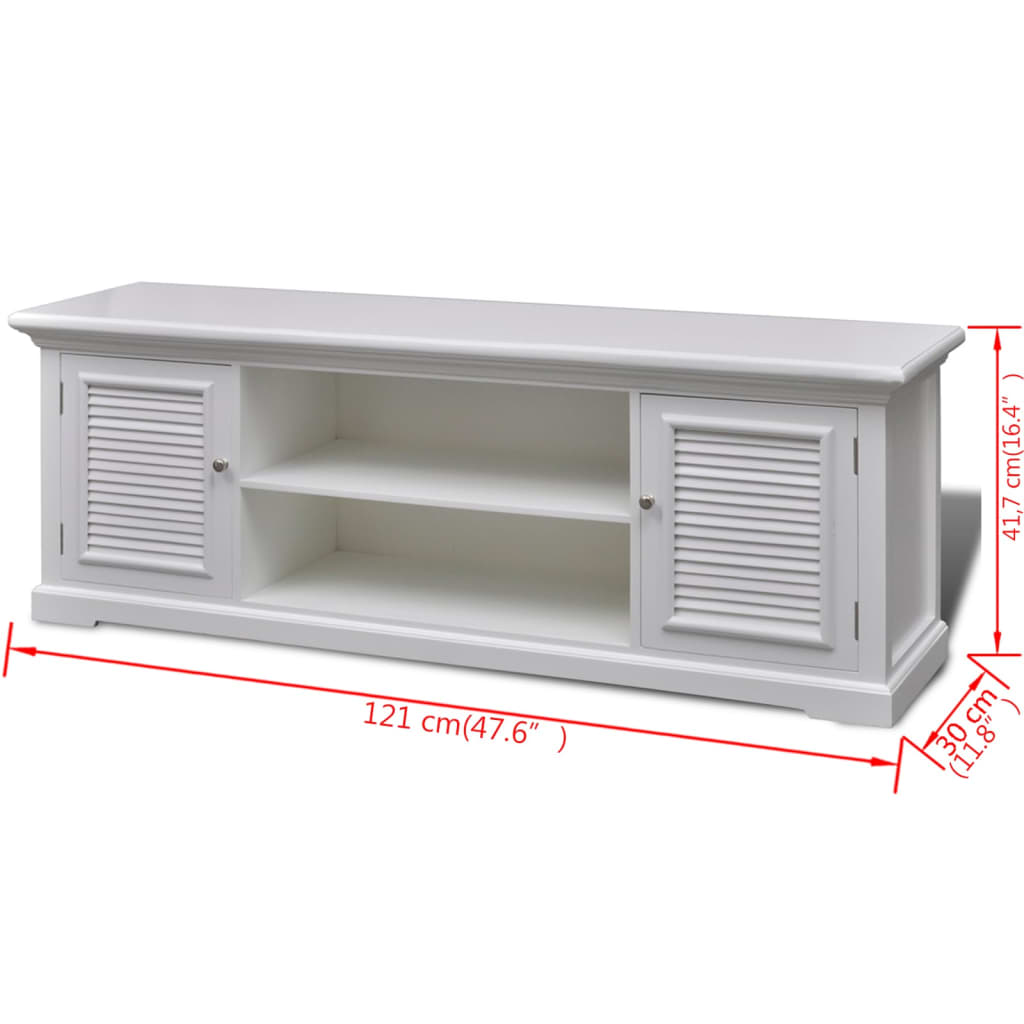 Meuble TV Blanc Bois - XIOS
