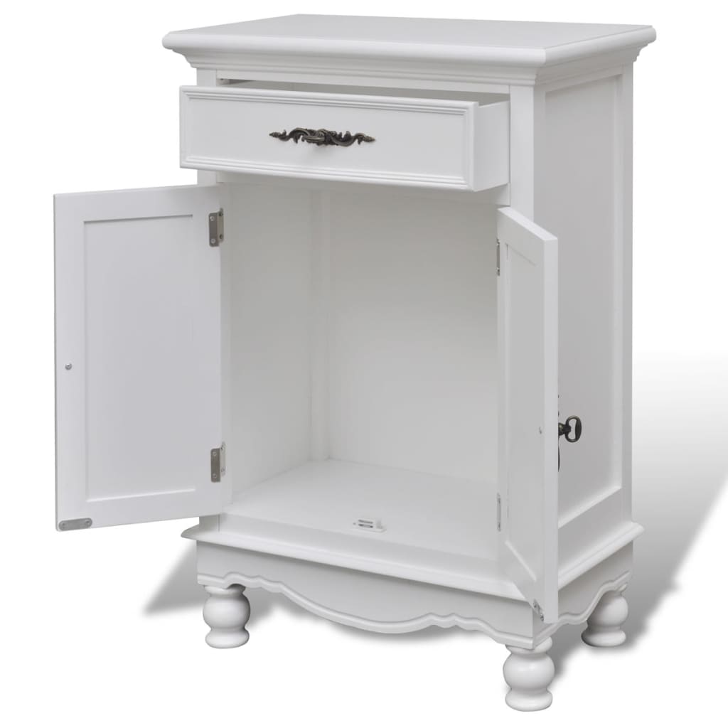 Armoire avec 2 portes et 1 tiroir Bois Blanc - XIOS