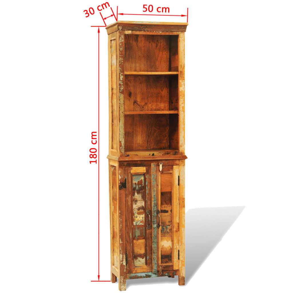 Bibliothèque Bois massif de récupération Vintage - XIOS
