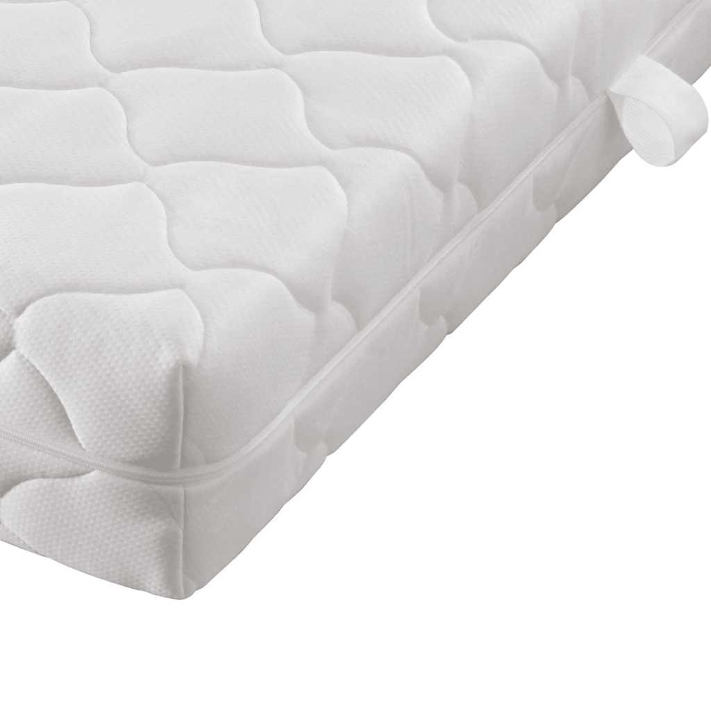 Lit avec matelas Noir Métal 180 x 200 cm