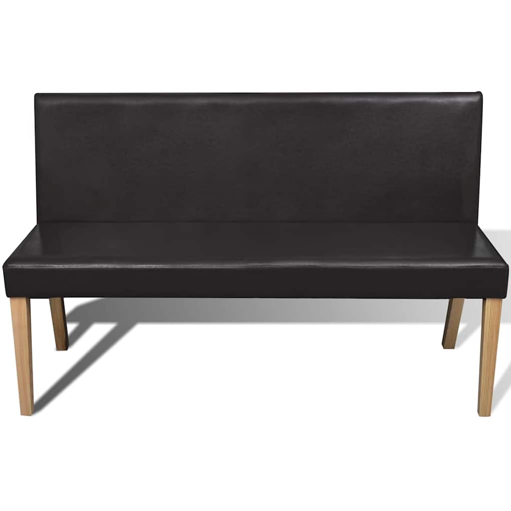 Banc 139,5 cm Marron foncé Similicuir - XIOS
