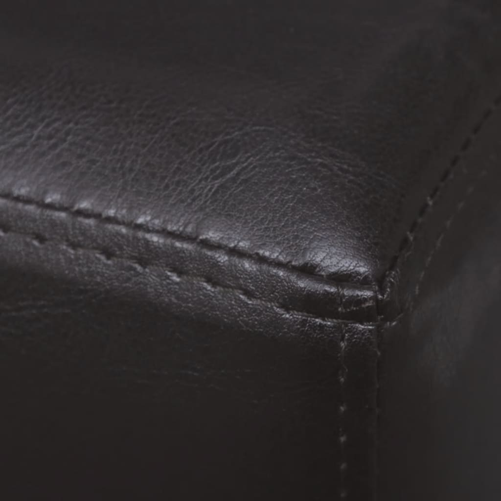 Banc 139,5 cm Marron foncé Similicuir