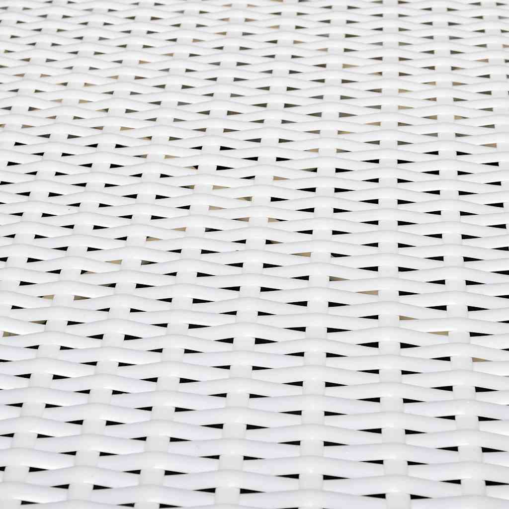 Salon de jardin 8 pcs avec coussins Résine tressée Blanc - XIOS