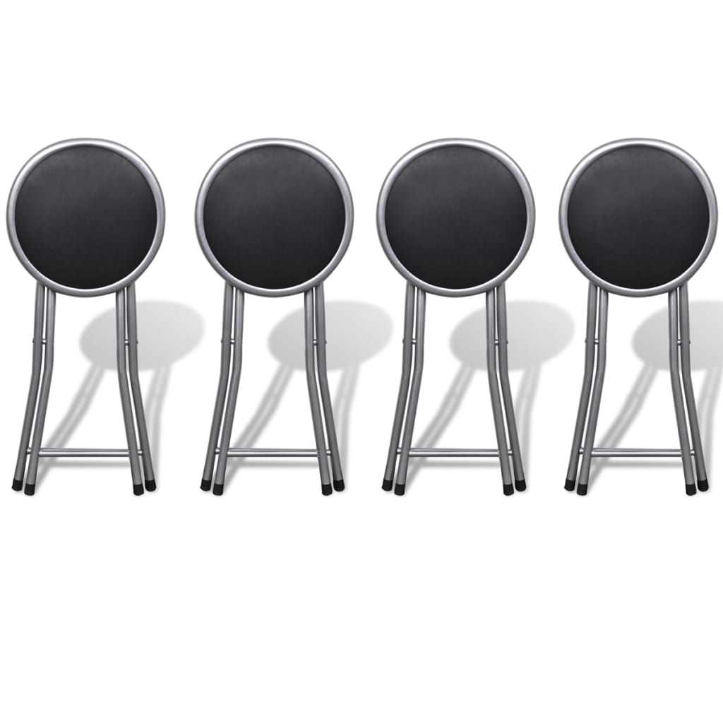 Tabourets de pliables lot de 4 similicuir - XIOS