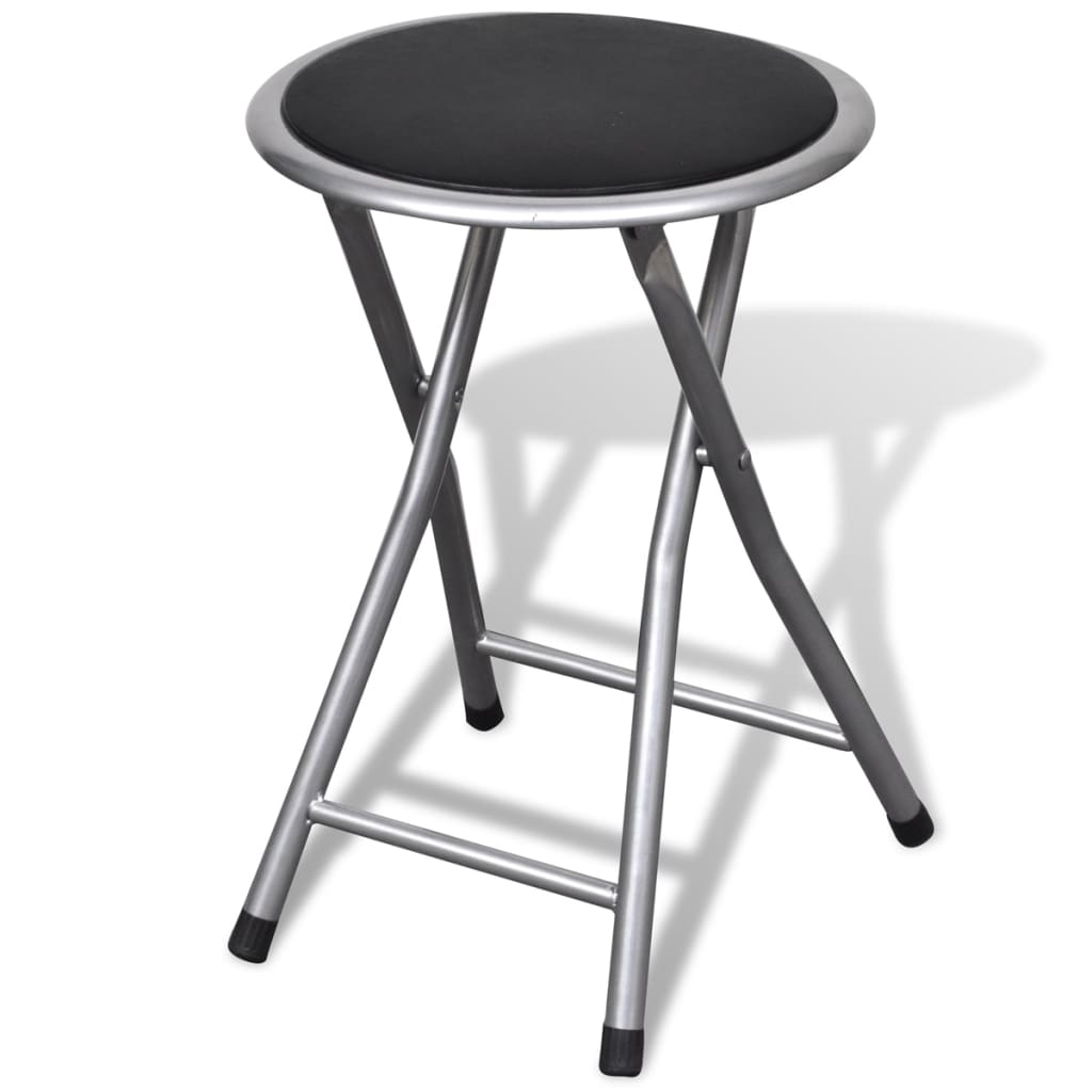 Tabourets de pliables lot de 4 similicuir - XIOS