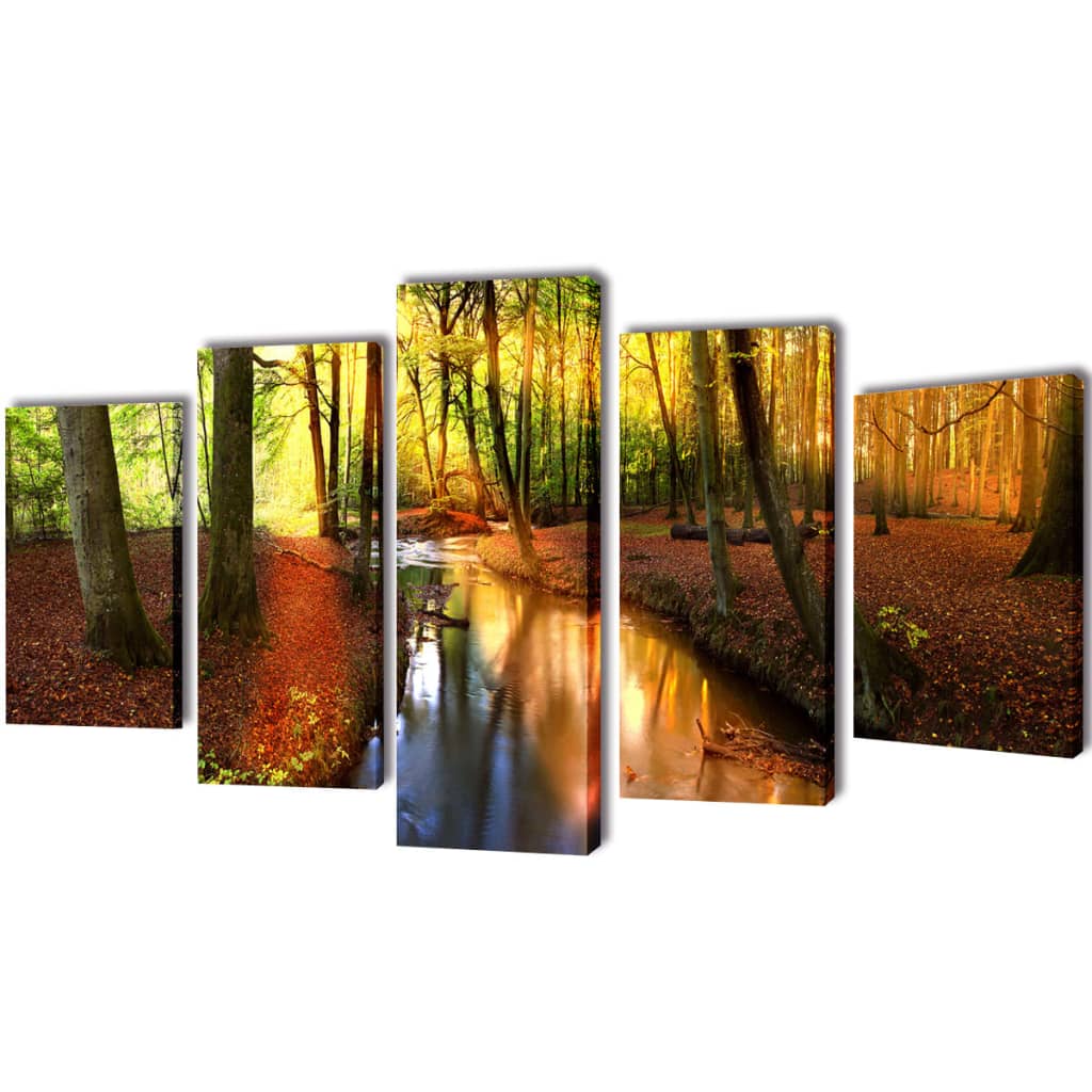 Set de toiles murales imprimées Forêt 200 x 100 cm - XIOS