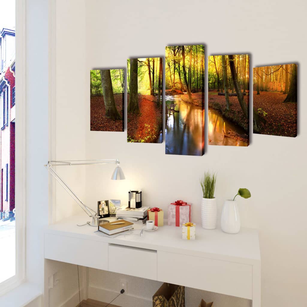 Set de toiles murales imprimées Forêt 200 x 100 cm - XIOS