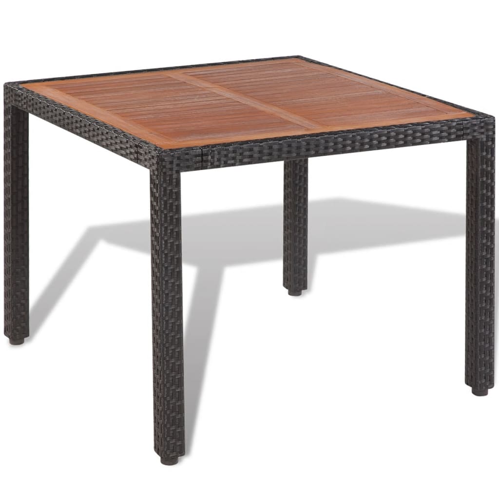 Ensemble à manger d'extérieur 5pcs avec coussins Résine tressée - XIOS