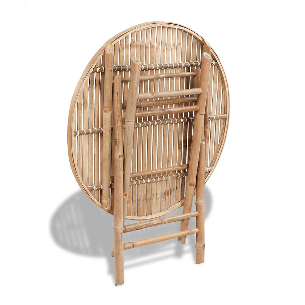 Ensemble à manger d'extérieur pliable 5 pcs Bambou - XIOS