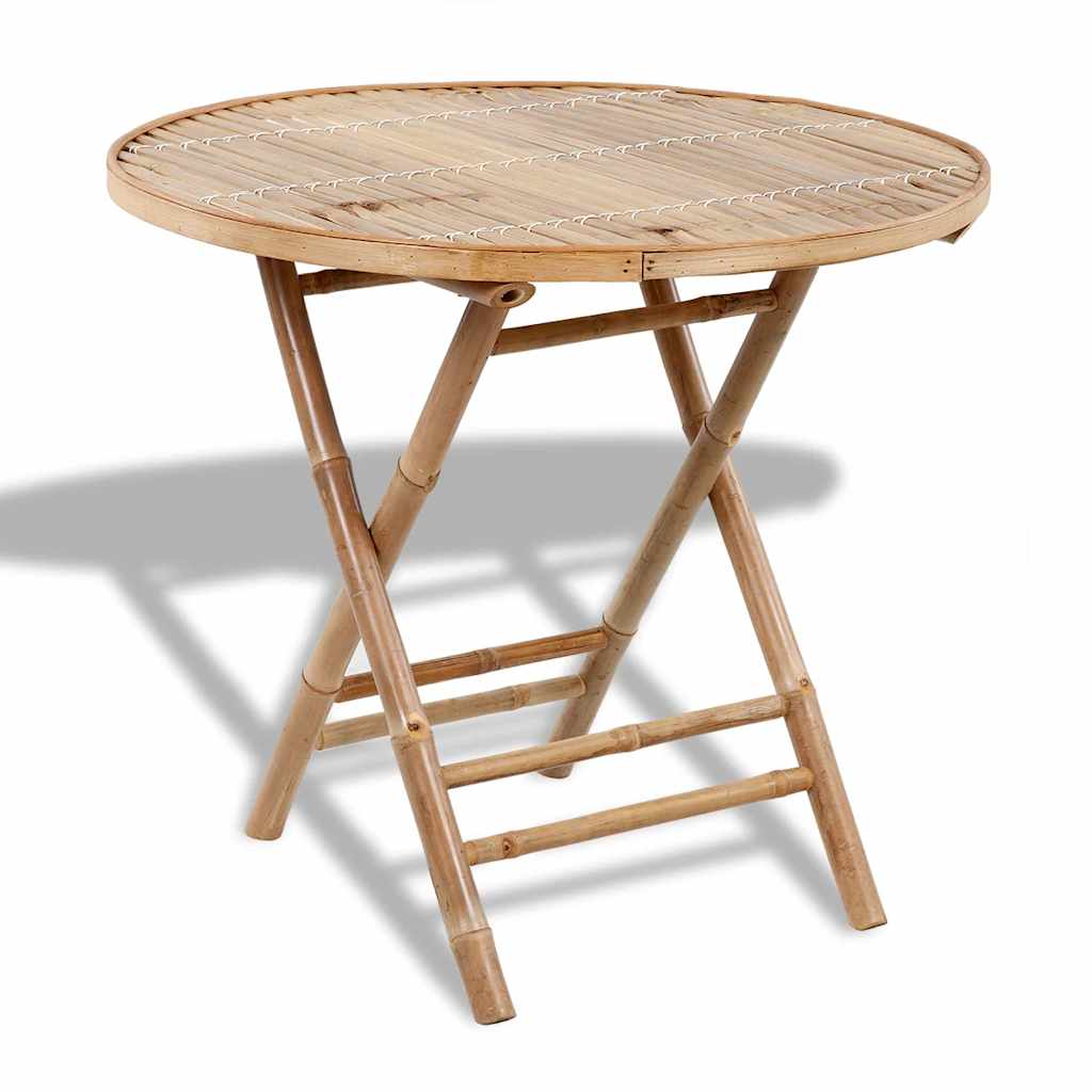 Ensemble à manger d'extérieur pliable 5 pcs Bambou - XIOS