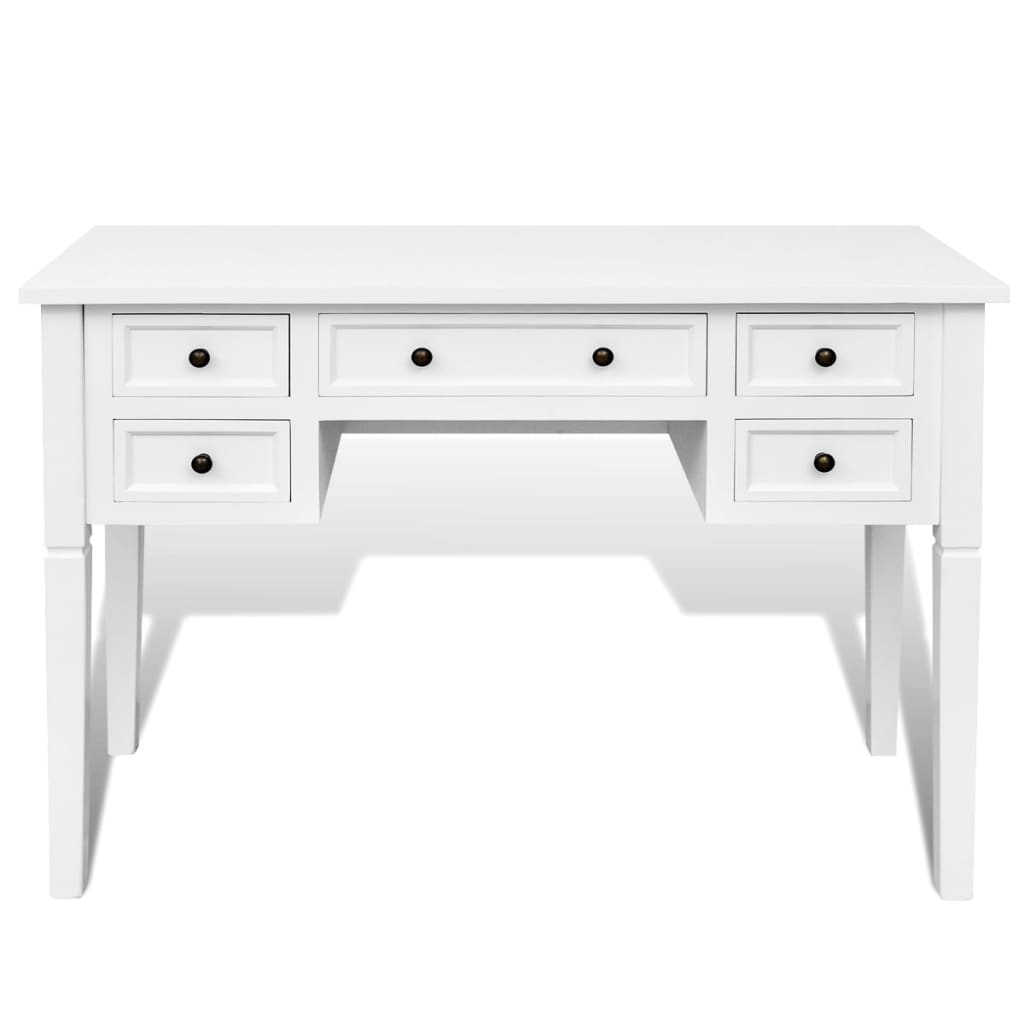 Bureau blanc à 5 tiroirs - XIOS